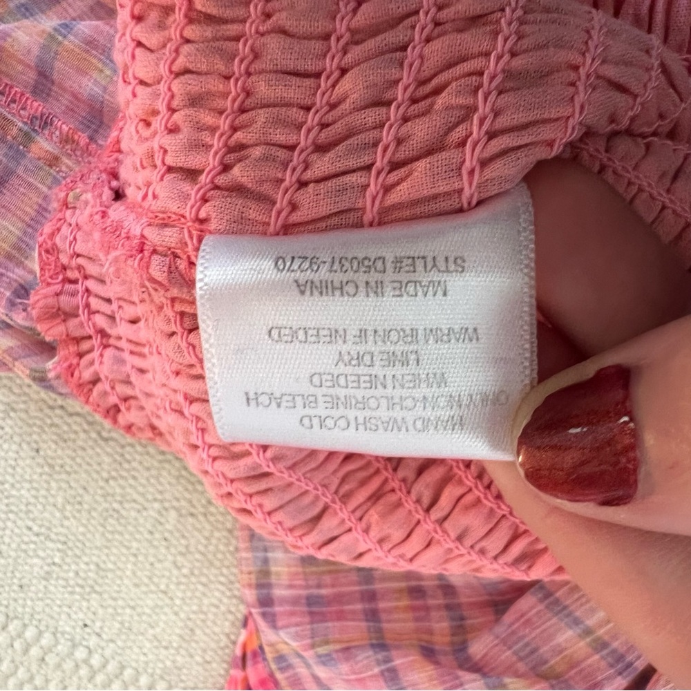 Koko and Mason Pink Plaid Spaghetti Strap Dress - Picture 14 of 14